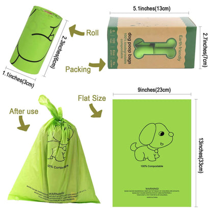 120 Compostable Poo Bags