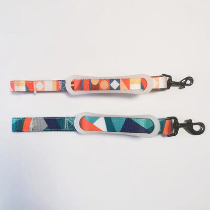 Eco-Friendly Geometric Dog Harness & Leash Set