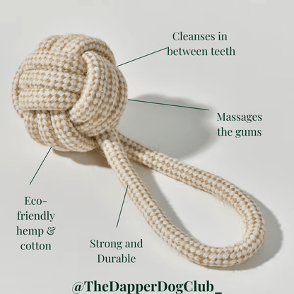 Eco-Friendly Hemp Rope Tug Ball