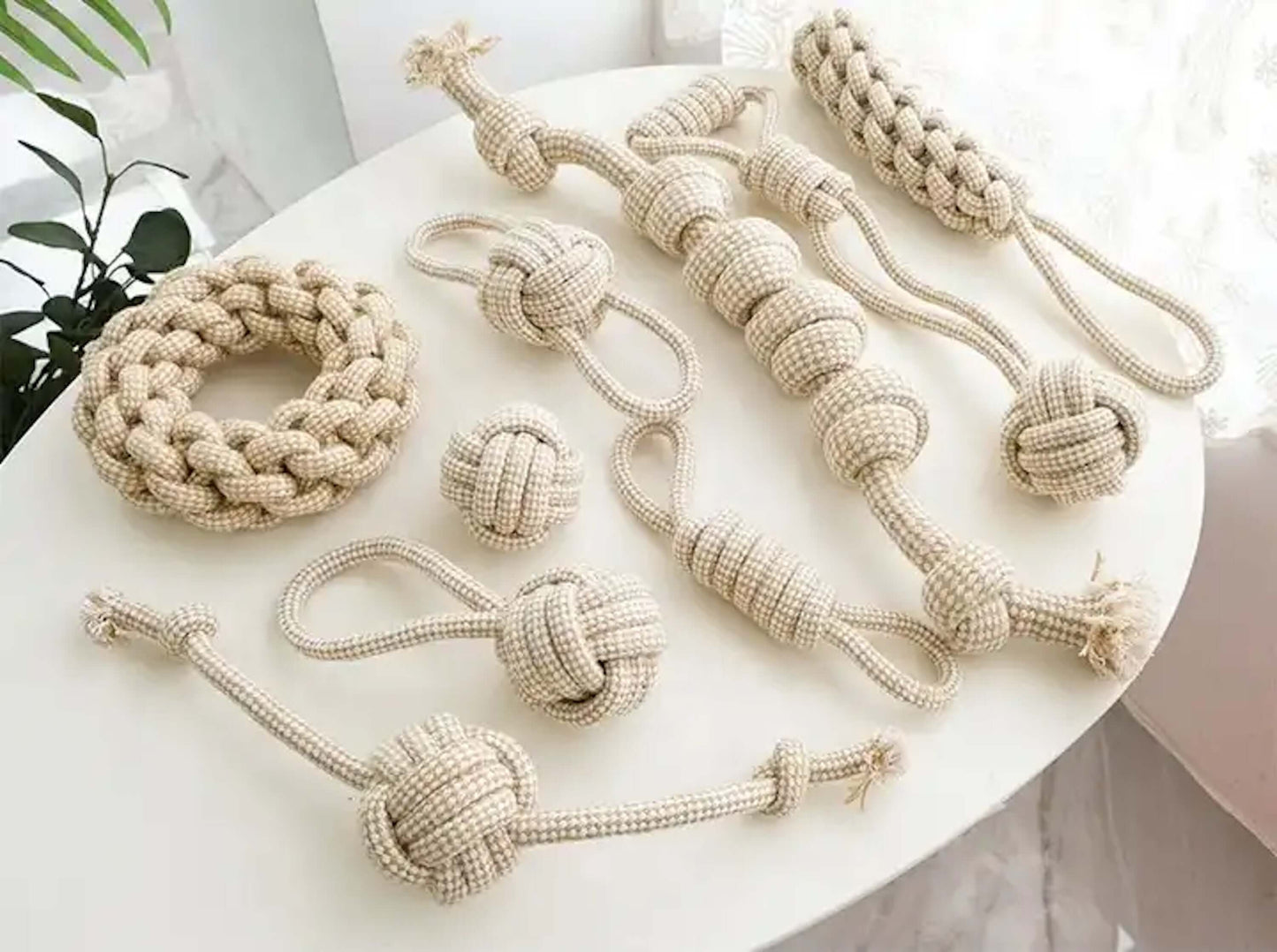 Hemp Rope Ring Toy | Hemp Rope Ring | The Dapper Dog Club