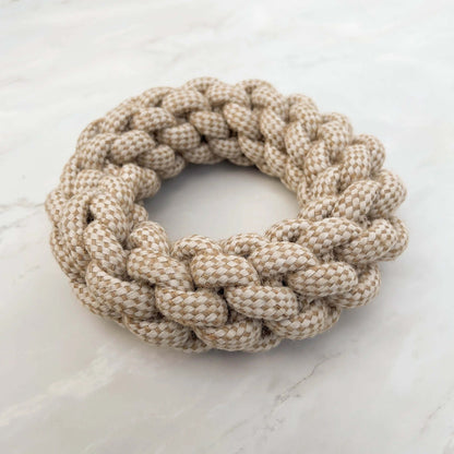 Hemp Rope Ring Toy | Hemp Rope Ring | The Dapper Dog Club