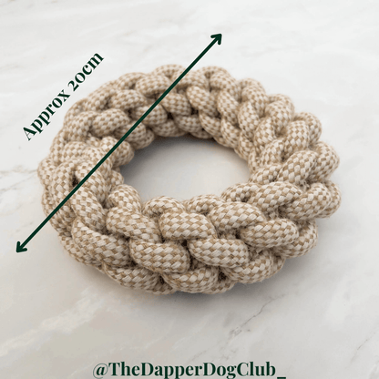 Hemp Rope Ring Toy | Hemp Rope Ring | The Dapper Dog Club