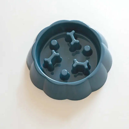 Dog Slower Feeder Bowl - Navy